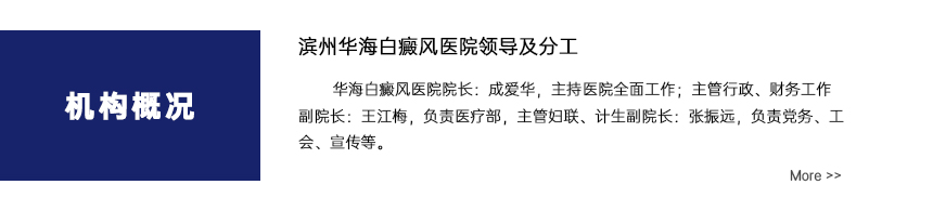 滨州华海白癜风医院领导及分工